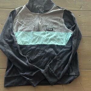Vs PINK Half Zip Hoodie Size Lg